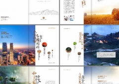 折页彩页 宣传品 易拉宝 展会背景 海报设计